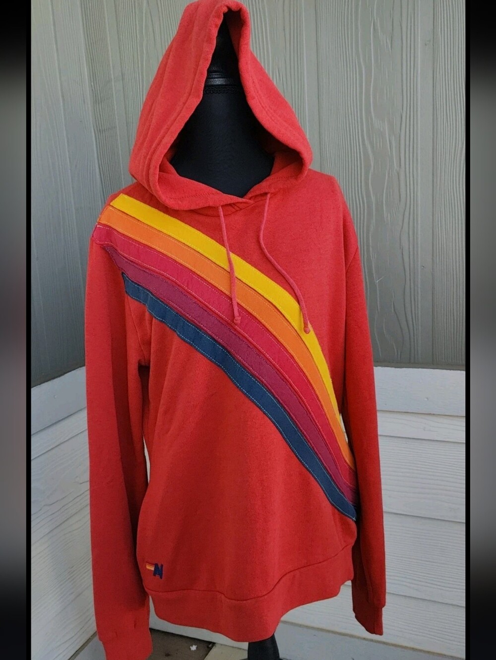 Aviator Nation 5 stripe hoodie size L